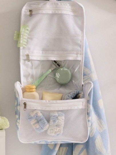 The Big One Strawberry-Print White Travel Bag — image 2 of 5